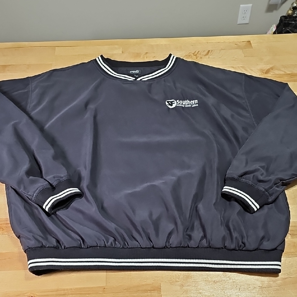 🏌️‍♂️ Ping Collection Golf Windshirt Pullover XL Black Southern Federal CU